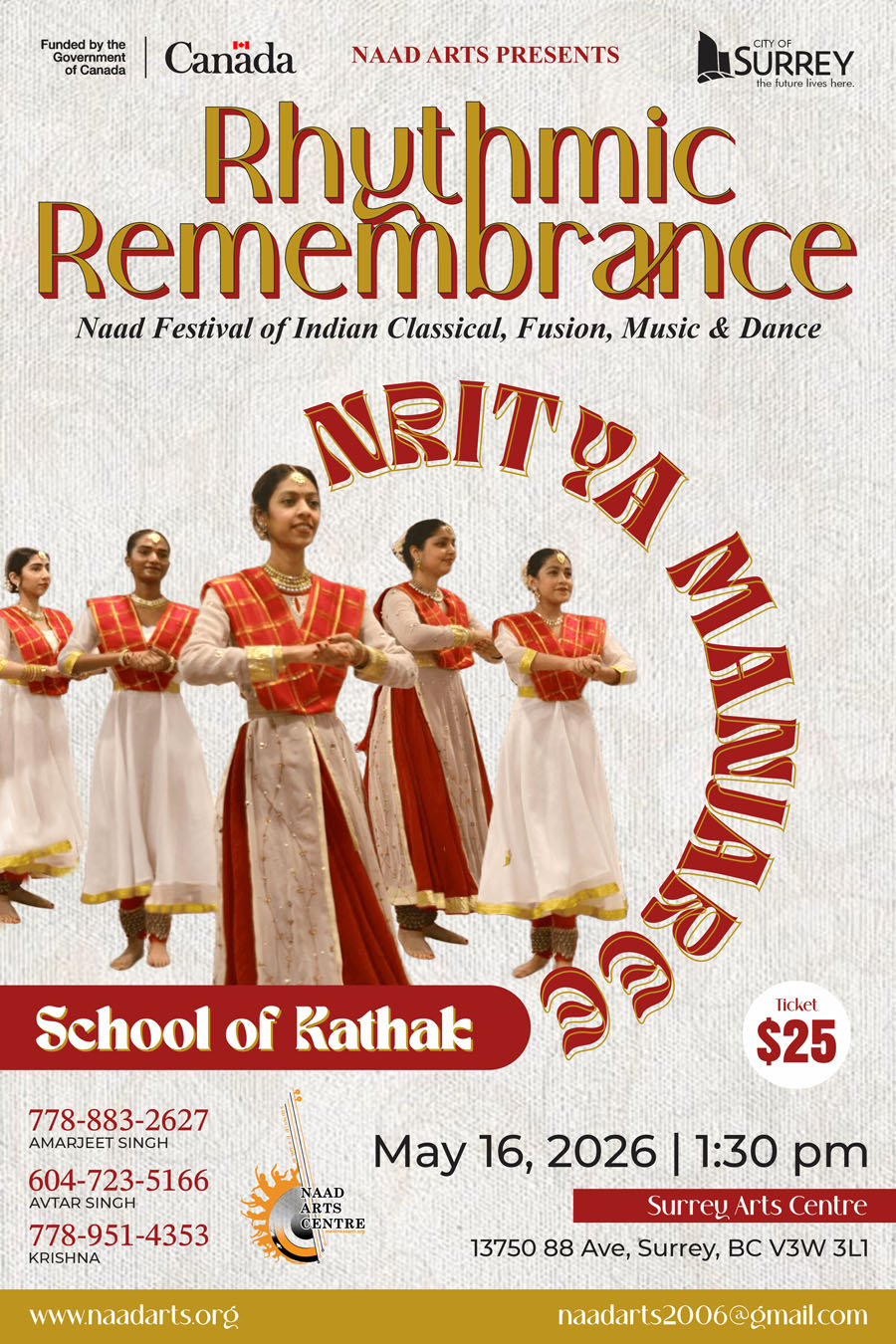 Naad - Dance Team Posters - Nritya Manjree